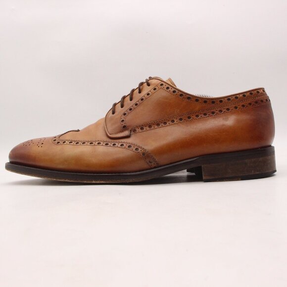 Magnanni Men\'s Size 13 M Wingtip Oxford Brown Leather Lace-Up Dress Shoes main image 12